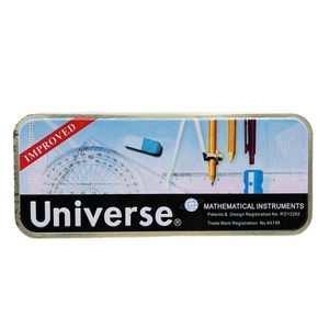 Ensemble de dessin et de géométrie pour enfants Orginal Universe School Tools, boîte métallique, outils mathématiques - Product Image 4