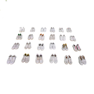 Gracer Baskets synthétiques blanches et bleues à lacets pour hommes et femmes, chaussures de marche décontractées, confortables, respirantes, solides, pour le sport - Product Image 5