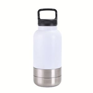 Custom 3 I1 Outdoor Pets Feeder <b>Dog</b> 32oz Stainless Steel Vacuum Thermos Insulated Travel <b>Water</b> <b>Bottle</b> Flask with Handle - Product Image 1