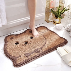Alfombras personalizadas <span class=keywords><strong>de</strong></span> fábrica al por mayor <span class=keywords><strong>de</strong></span> 60x40cm, alfombras modernas <span class=keywords><strong>de</strong></span> poliéster con diseño floral, tapetes suaves. - Product Image 2