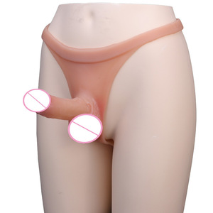Nuovo Dildo <span class=keywords><strong>a</strong></span> Forma di T in Silicone Morbido Impermeabile per Uomo e Donna, Indossabile con Pantaloni in Pelle, Intimo con Dildo Integrato - Product Image 2