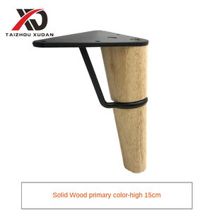 Pied de meuble <span class=keywords><strong>en</strong></span> bois massif pour canapé, armoire, table basse, support de bureau <span class=keywords><strong>en</strong></span> forme de C - Product Image 4