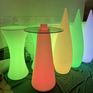 Grande lampe de sol LED rechargeable, design goutte d'eau, éclairage solaire pour jardin, éclairage de sol pour événements intérieurs, éclairage extérieur - Product Image 2