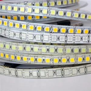 Fita LED flexível para SMD, faixa de luz LED impermeável 5M RGB 5054 5050 12V 60 120Leds/m mais brilhante que 5630 3528 fita lâmpada de fita LED