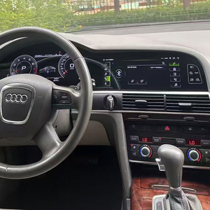 สำหรับ Audi A6L ปี 08-11 หน้าจอสัมผัสขนาด 12.3 นิ้ว และ 10.25 นิ้ว พร้อมระบบ GPS, CarPlay, Android Auto, แผงหน้าปัด และคอนโซลกลางแบบจอคู่ - Product Image 1