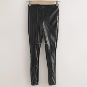 Leggings <span class=keywords><strong>in</strong></span> Pelle Personalizzati a <span class=keywords><strong>Vita</strong></span> Alta per Donne, <span class=keywords><strong>Pantaloni</strong></span> Aderenti da Donna - Product Image 3