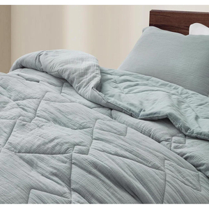 Set <span class=keywords><strong>Copriletto</strong></span> Trapuntato <span class=keywords><strong>Grigio</strong></span> Chiaro in Cotone Mussola, <span class=keywords><strong>Copriletto</strong></span> Trapuntato Boho alla Moda - Product Image 3