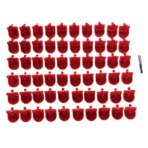 60 Kits de coupelles d'eau automatiques en plastique PP avec embout de perçage pour l'élevage de volailles (poulets, canards, perroquets, pigeons) - Product Image 1