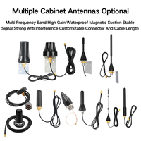 Antenne 4G LTE étanche à polarisation verticale 868/915 MHz LoRa, montage sur armoire par vis traversante, interface filetée omnidirectionnelle