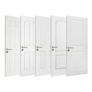 Puerta Interior Moderna con Imprimación Blanca para Casas, Puerta de MDF con Núcleo Hueco, Superficie Decorativa Acabada para Proyectos Hoteleros - Product Image 6