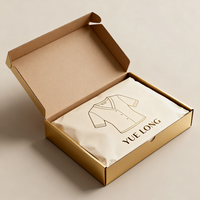 Carton d'impression de logo de style de base personnalisé enveloppe d'expédition de cadeau de vêtement emballage de boîte de t-shirt personnalisé