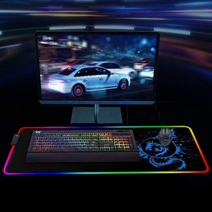 Benutzer definiertes Design leuchtende <span class=keywords><strong>RGB</strong></span> Rubber Base Spiel matte flache Mauspad Gaming Mauspad erweitert große Mauspad - Product Image 3