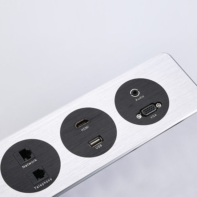 Desktop Furniture Recessed Socket Conference Table Tabletop Hidden Sockets for Desks Power Outlet Cover Box