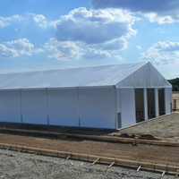 Venta caliente 30x50m Estructura de tienda de almacén de PVC grande resistente para almacenamiento industrial