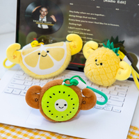 Jouets en peluche créatifs et mignons en forme de fruits, porte-clés en peluche, pomme, avocat, kiwi, porte-clés en forme de nourriture, pendentif pour sac, jouets en peluche
