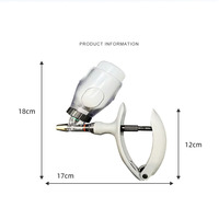 Seringue automatique pour bétail avec support de bouteille, seringues vétérinaires à dose réglable de 0,5 ml à 5,0 ml