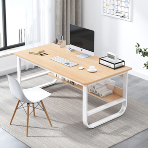 <span class=keywords><strong>Bureau</strong></span> de travail moderne et minimaliste pour la maison, la chambre ou le <span class=keywords><strong>bureau</strong></span>, avec pieds en U, plateau de rangement et bibliothèque intégrée - Product Image 6