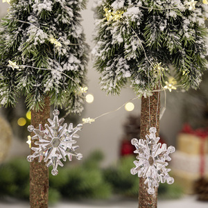 Adornos Colgantes Acrílicos de Copo de Nieve y Cono de Hielo para Árbol de Navidad, Diseños Personalizados de Alta Calidad LK, Ecológicos - Product Image 6