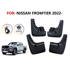 FOR Nissan Frontier Mudguards 2022-2024 Black <b>Plastic</b> Tire Deflectors For Navara AT Transmission - Product Image 5