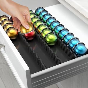 Insert de tiroir de support de stockage de dosettes de café pour Capsules <span class=keywords><strong>Nespresso</strong></span> Vertuo <span class=keywords><strong>Vertuoline</strong></span> compatibles avec le comptoir pour le bureau à domicile - Product Image 4