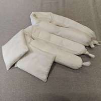 Bâche absorbante pour pétrole 10M 20M en polypropylène blanc avec corde de traction pour barrière anti-déversement marine