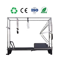 Vente directe d'usine, équipement de Pilates de haute qualité, reformer de studio de Pilates portable, réglable, en aluminium