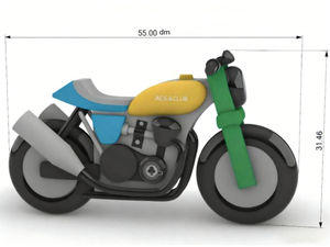 Modelo de Motocicleta Inflable Publicitario Resistente al Agua de 5.5m para Eventos, Tiendas, Fiestas, Promociones, Fácil de Instalar y Transportar - Product Image 3