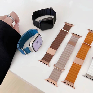 <span class=keywords><strong>Correa</strong></span> <span class=keywords><strong>de</strong></span> Reloj Lionorm <span class=keywords><strong>de</strong></span> Cuero Genuino <span class=keywords><strong>de</strong></span> 42/44/45/49 mm con Hebilla <span class=keywords><strong>de</strong></span> Metal Magnética para <span class=keywords><strong>Apple</strong></span> <span class=keywords><strong>Watch</strong></span> - Product Image 3