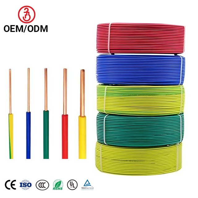 Wholesale 1mm 1.5mm 2.5mm 4mm PVC House Wiring Lighting Electrical Cooper Wires 6mm 10mm 16mm Electric Power Cable