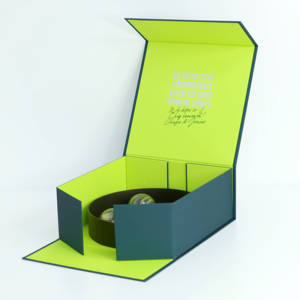 Nouvelle boîte plate en carton pliable magnétique personnalisée imprimée en gros 2025 pour emballage cadeau - Product Image 1