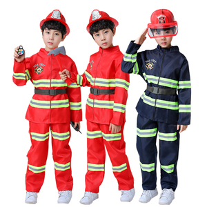 Nuevo uniforme de bombero para niños y niñas para Halloween, día de la carrera, niños, bombero, luchador, <span class=keywords><strong>Sam</strong></span>, protección, vestidos de Cosplay - Product Image 1