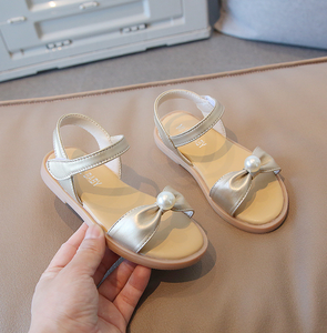 Sandalias de Perlas a la Moda para Niñas Pequeñas, Estilo Verano, Suela de Goma - Product Image 4