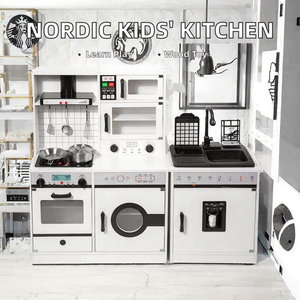 Nordic set di giochi da <span class=keywords><strong>cucina</strong></span> in legno giocattoli educativi per <span class=keywords><strong>bambini</strong></span> <span class=keywords><strong>accessori</strong></span> per ricreazione - Product Image 2