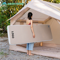 Matelas de camping gonflable portable en PVC de 10 cm d'épaisseur, simple ou double, pliable, avec pompe