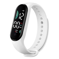 Montre connectée LED à écran tactile 2025 pour hommes et enfants, bracelet électronique étanche, montre numérique LED