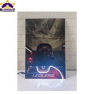 Póster de coche de <span class=keywords><strong>carreras</strong></span> F1 personalizado Led Light Grand Prix Circuit Led Poster pared arte de neón sala de estar dormitorio decoración de pared regalos para el hogar - Product Image 1