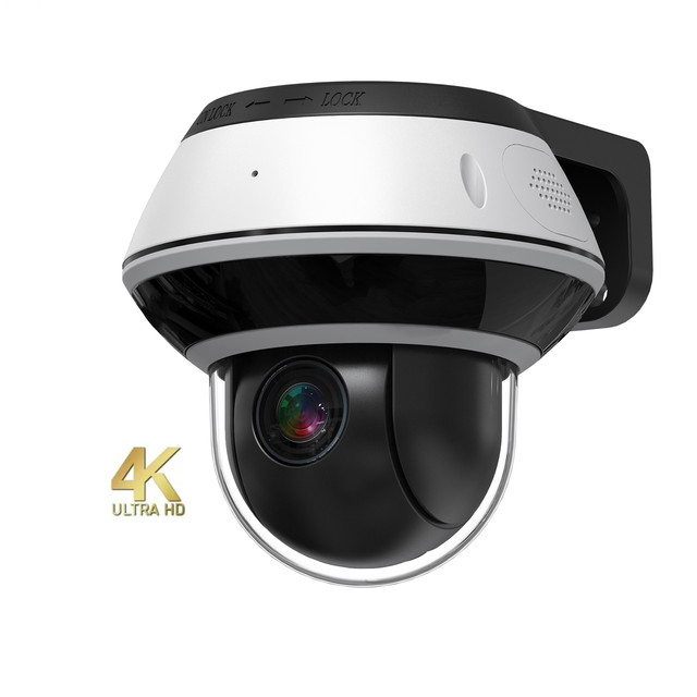 YCX 4K 8MP 5X Optical Zoom Poe PTZ IP Dome Camera,Outdoor/Indoor,Two-way Audio,100ft IR Night Vision,AI Human/Vehicle Detection