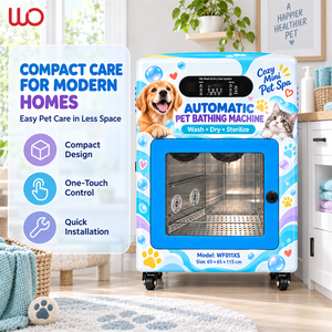 Macchina Completamente Automatica per il Bagno degli Animali Domestici, Attrezzatura per il Lavaggio di Cani e Gatti con Asciugatura ad Aria Calda e Sterilizzazione, Alimentata a Batteria - Product Image 3