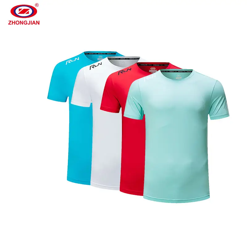 Nuovo prodotto personalizzato morbido confortevole o-collo t-shirt uomo pianura Slim Fit sport magliette ad asciugatura rapida