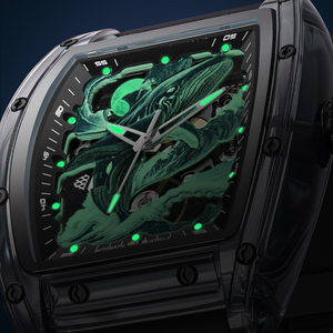 Nouvelle montre mécanique automatique Monster Kunpeng de luxe, style hip-hop, creuse, personnalisée, tendance, étanche et lumineuse. - Product Image 2