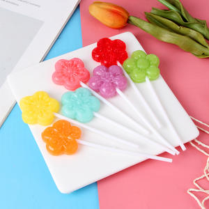 Groothandel Lolly 'S Met Fruitsmaak In Bloemvormige Zoete <span class=keywords><strong>Mix</strong></span> Fruit Voor Kindervrije Snacks Blokpatroonverpakkingen - Product Image 2
