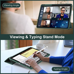 Custodia per Tablet posteriore trasparente con funzione di riattivazione automatica magnetica per <span class=keywords><strong>samsung</strong></span> s8 s7 s6 lite <span class=keywords><strong>Cover</strong></span> antiurto a tre pieghe per <span class=keywords><strong>samsung</strong></span> <span class=keywords><strong>A8</strong></span> A7 - Product Image 3