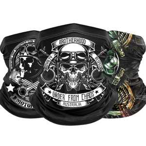 غطاء رقبة للحماية من الشمس في الهواء الطلق بنقشة الفهد، وشاح باندانا مرح بدون خياطة مصنوع من البوليستر لحفلات الصيف - Product Image 2