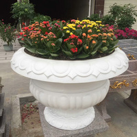 Moule Décoratif en Plastique pour Pot de Fleurs/Jardinière en Ciment/Béton 38 cm x 30 cm