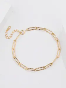 Classic 2024 Summer Hot 925 Sterling Silver Chain Bracelet 18k Gold Paperclip Chain Bracelets For Women