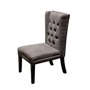 VERSACEN Juego de muebles de comedor Juego de mesa y silla de comedor de lujo Silla de comedor con pies de madera - Product Image 1