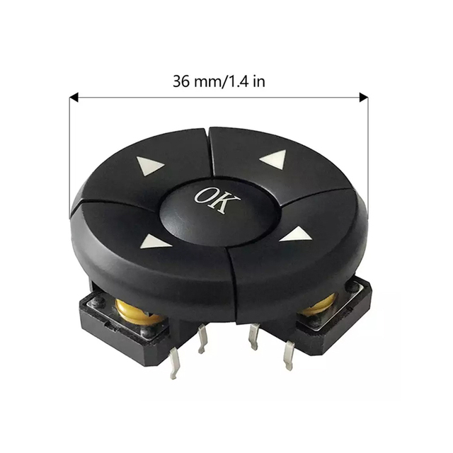 Custom 36mm 5 Keys Control Push Button Multimedia Head Unit Remote Control Button