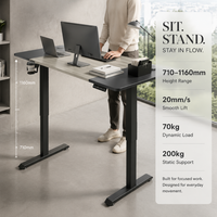 Table élévatrice électrique AOR à moteur unique et cadre inversé, capacité de charge 200 kg, pour usage domestique, bureau, usine, vente en gros
