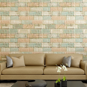 Giấy Ốp Tường Nội Thất Xốp Sang Trọng Giấy Dán Tường 3d Trang Trí Tấm Tường Pvc Tự Dính - Product Image 6