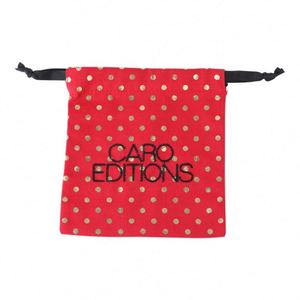 Sac de rangement anti-poussière en toile de coton bleu, avec cordon de serrage, logo brodé personnalisé pour marque de mode, pochette d'emballage cadeau pour boutique - Product Image 2